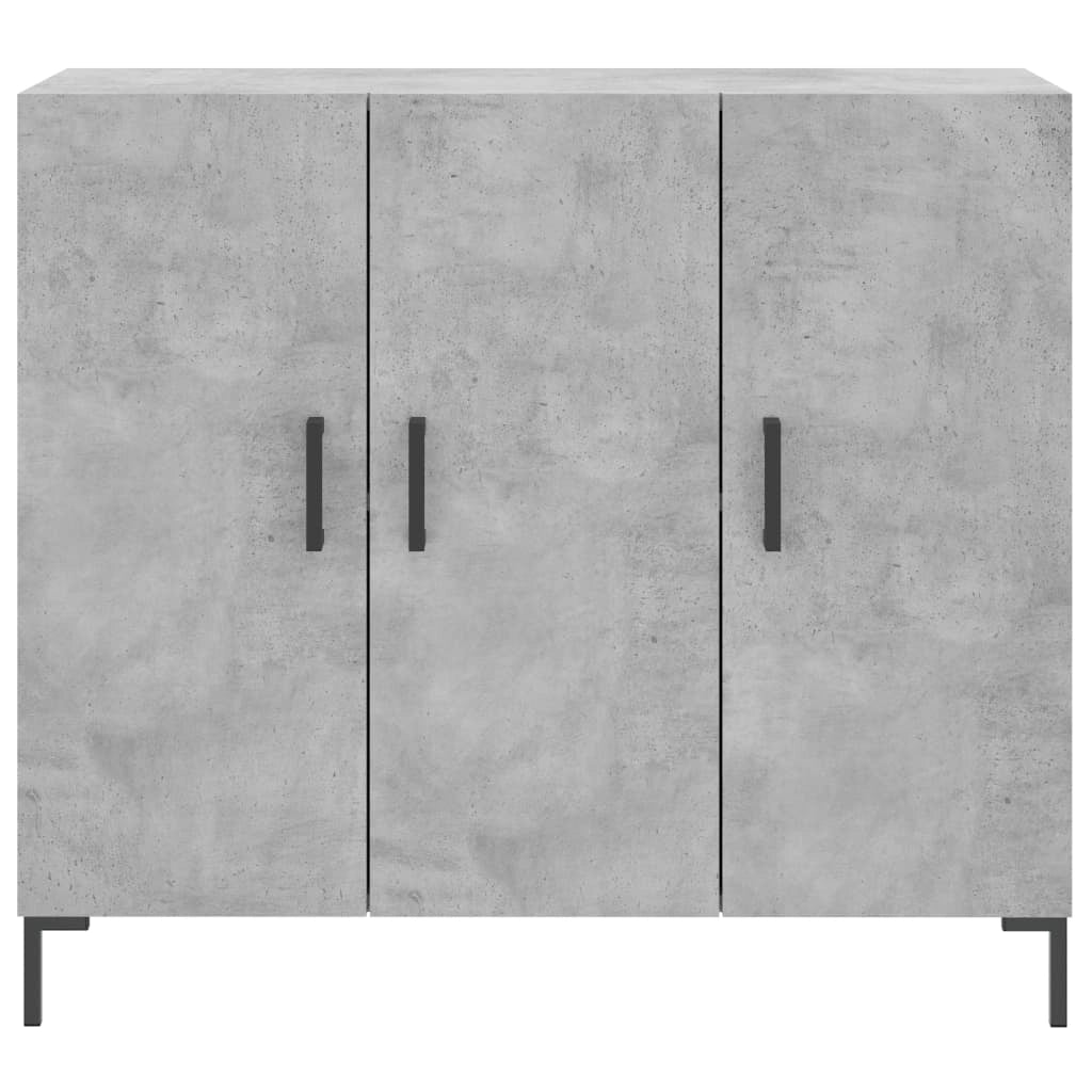 Buffet credenza cassettiera armadio mobile contenitore organizer per cucina soggiorno salotto 90 x 34 x 80 cm legno ingegnerizzato grigio 02_0032123