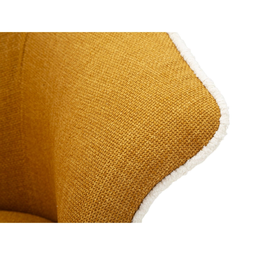 Poltrona VKH714, Giallo, Metallo, 80x83,5x66 cm