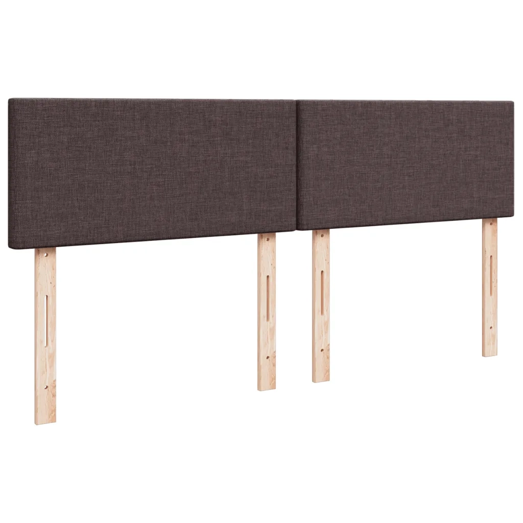 vidaXL Giroletto a Molle con Materasso Marrone Scuro 180x200cm Tessuto