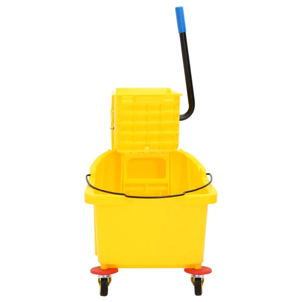 Secchio Mocio con Strizzatoio e Ruote Giallo 36 L Polipropilene CFW3130776