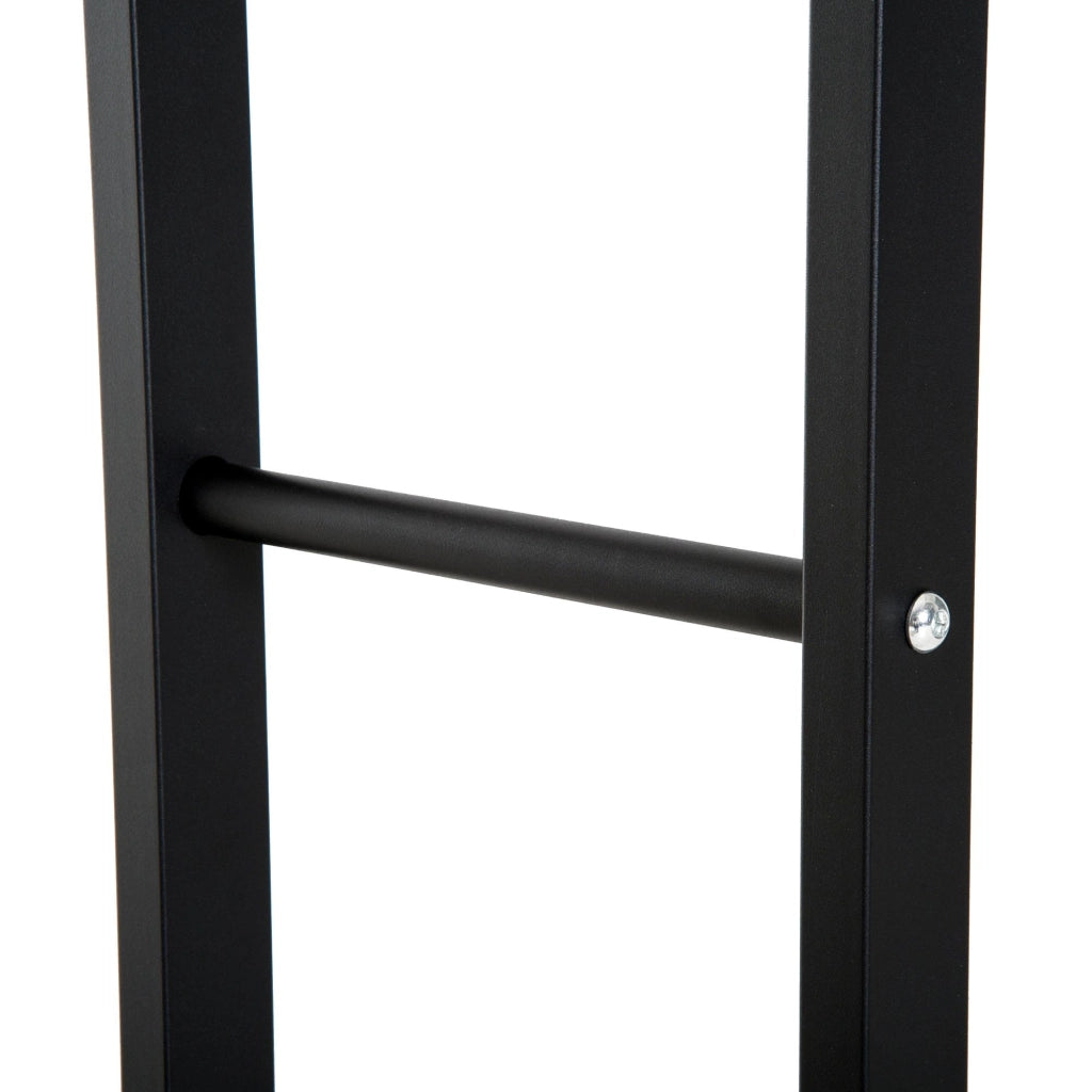 Portalegna Legnaia in Ferro 60x25x100 cm da Interno Max 100Kg  Nero
