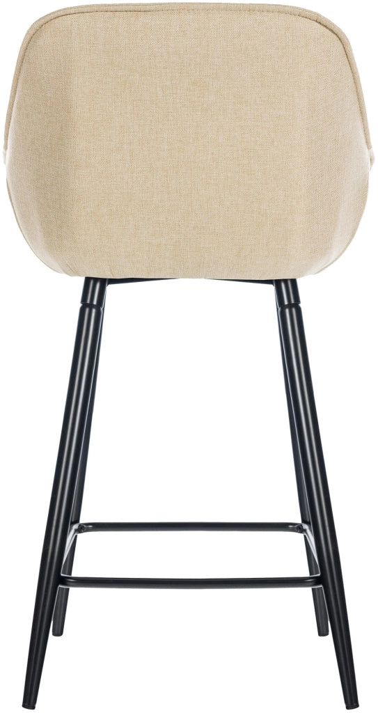 Sgabello da bar Gibson crema,Tessuto