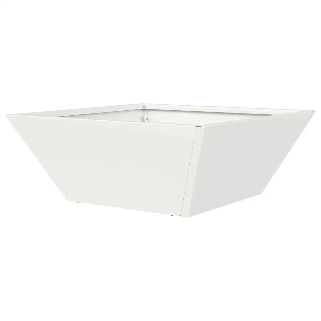 Vaso da giardino 5 pz-Set di 5 Fioriera da Esterno-Contenitore per Piante Bianco 40 x 40 x 15 cm