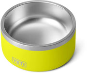 Bacchetto per cani Boomer, acciaio inossidabile, bacchetto antiscivolo, Giallo Firefly, 4 pezzi