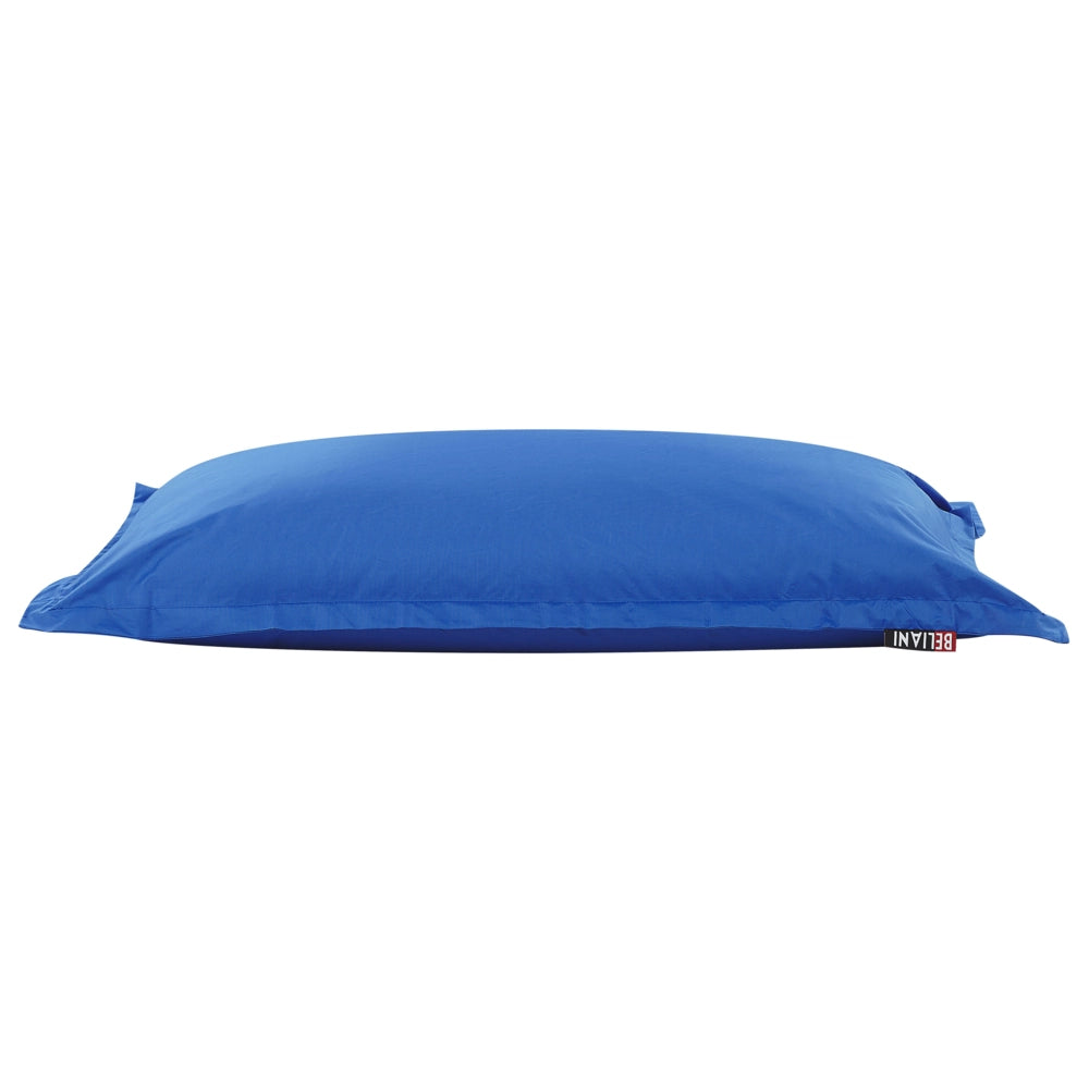 Pouf seduta poltrona sacco Grande Blu Cobalto con la Zip 140 x 180 cm