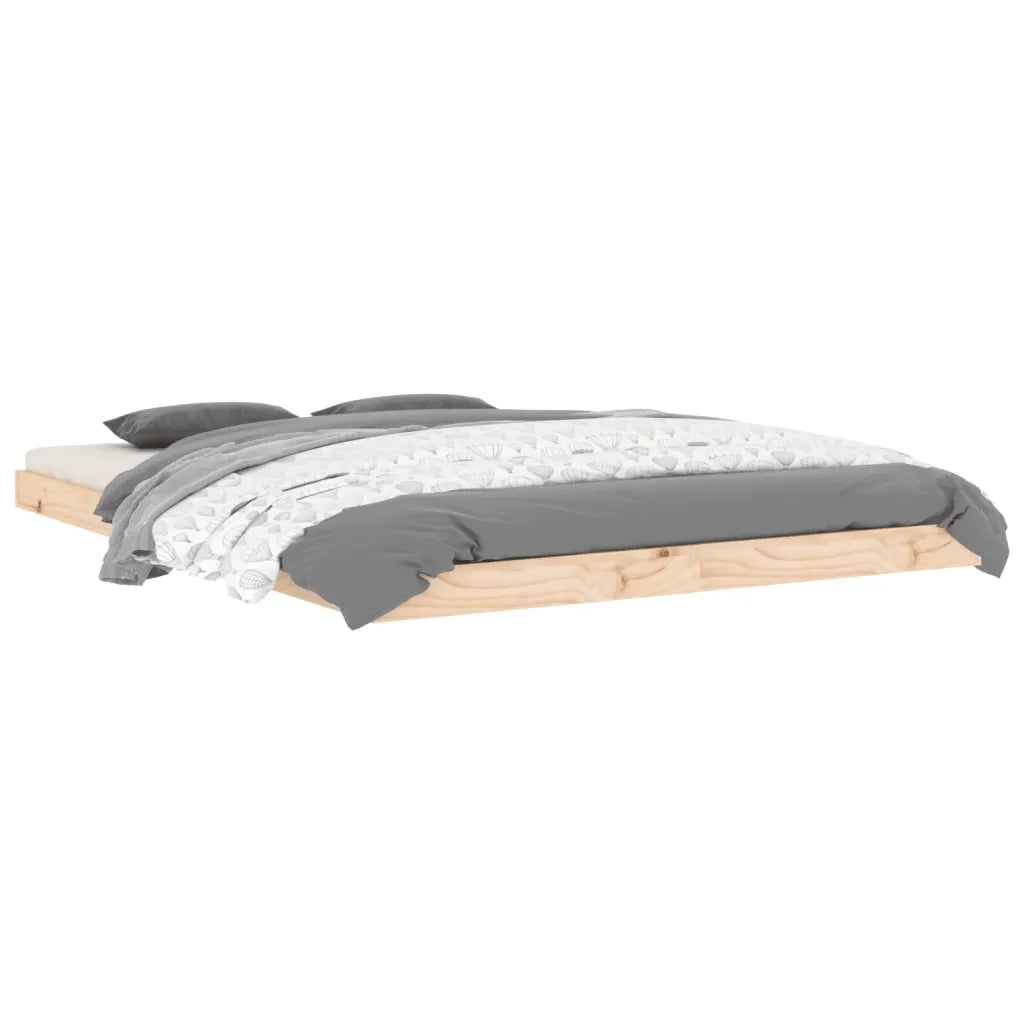 Giroletto-Struttura Letto 135x190 cm Double in Legno Massello di Pino