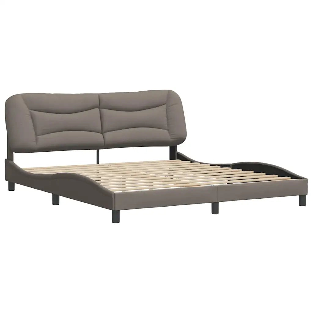 Giroletto senza Materasso Hvar Tortora 180x200 cm in Tessuto 3207790