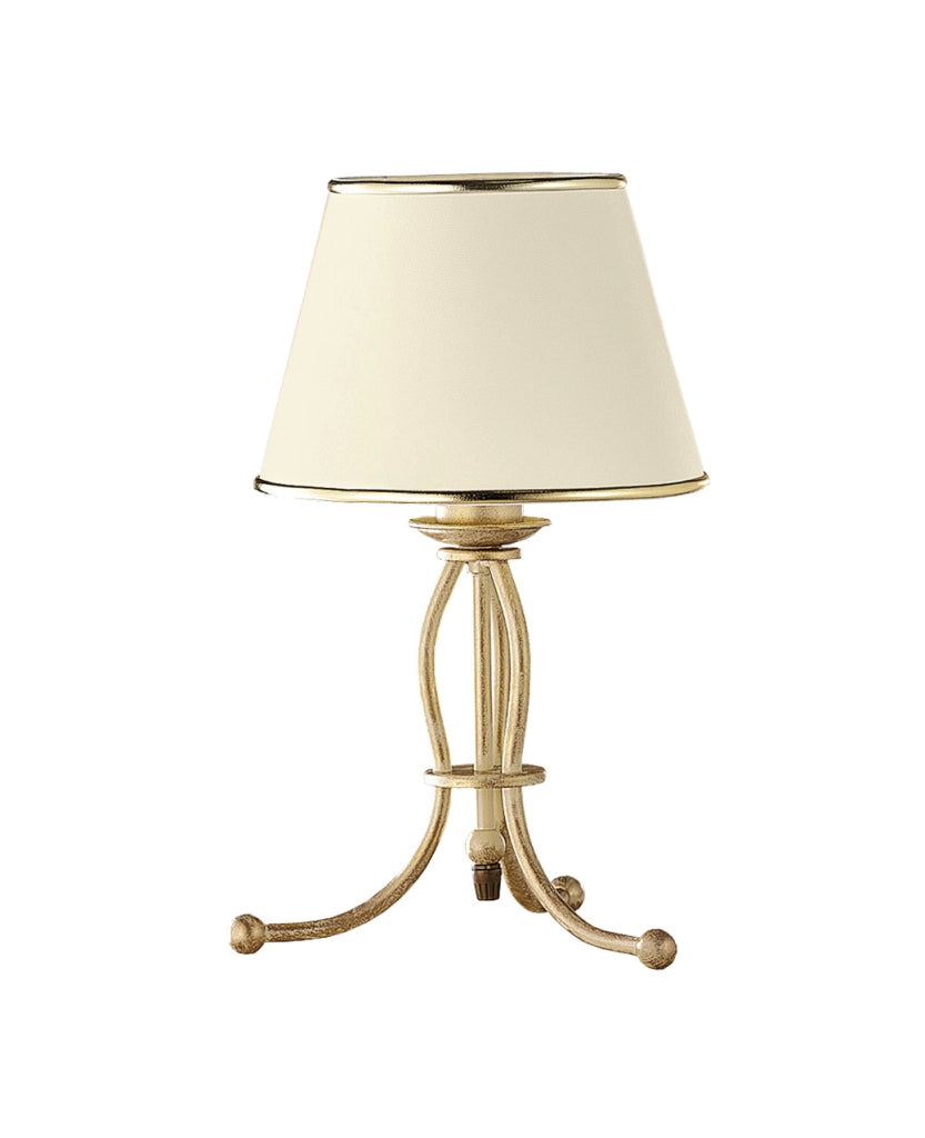 Lampada da tavolo Laura Jupiter ecru E27 15W 38cm IP20