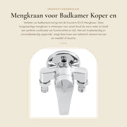 Mangiatrice per docce in stile - Materiale: rame e plastica - Valvola mista acqua calda e fredda - Progettata per un design elegante - Sostenibile - Adatta per ogni ambiente da bagno - Modello: M...