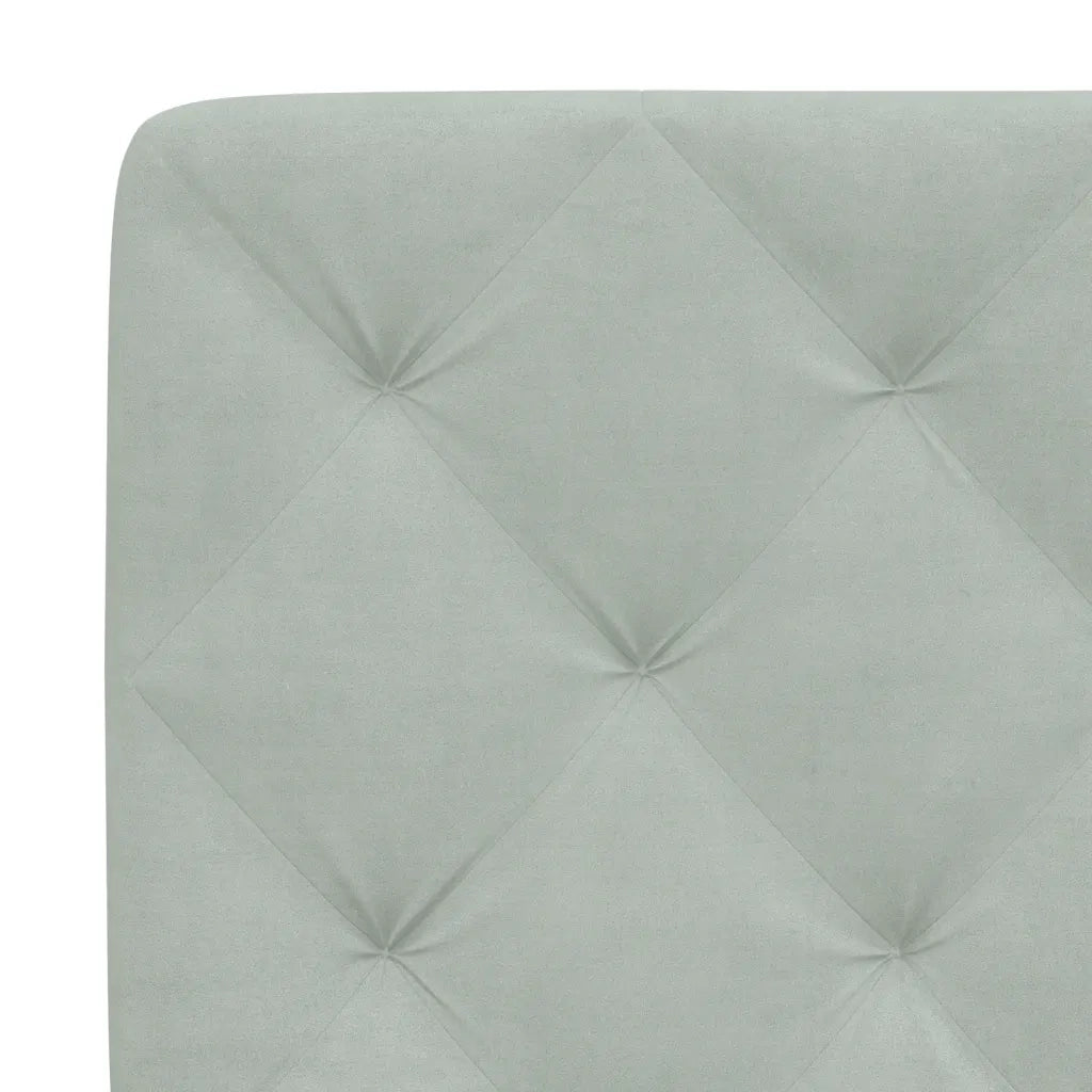 Cuscino Testiera Grigio Chiaro 180 cm in Velluto CFW8096249