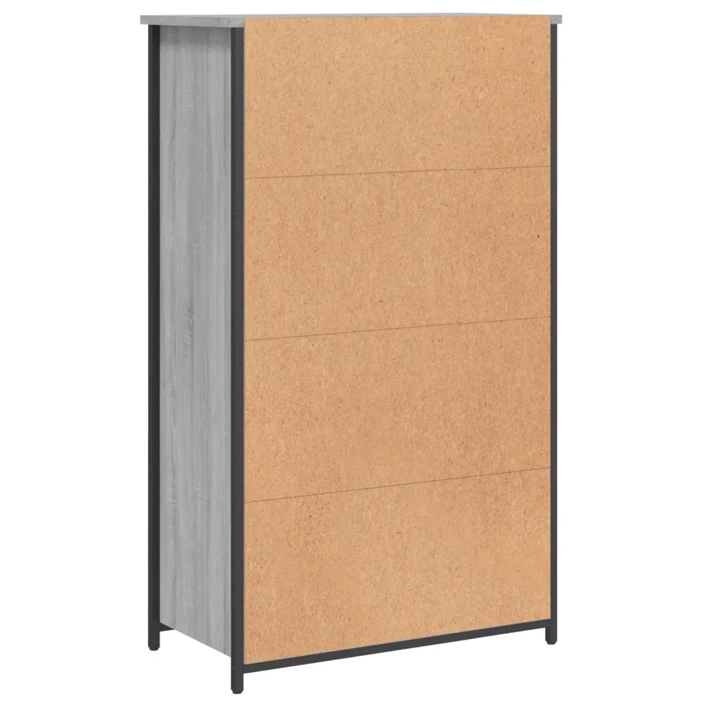 Credenza Grigio Sonoma 62x32x103,5 cm in Legno Multistrato 834218