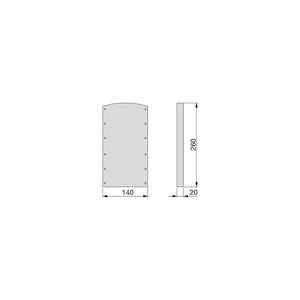 Spessore Laterale per Appendiabiti per Armadio Hang Imballo 1 Set Verniciato Moka Emuca