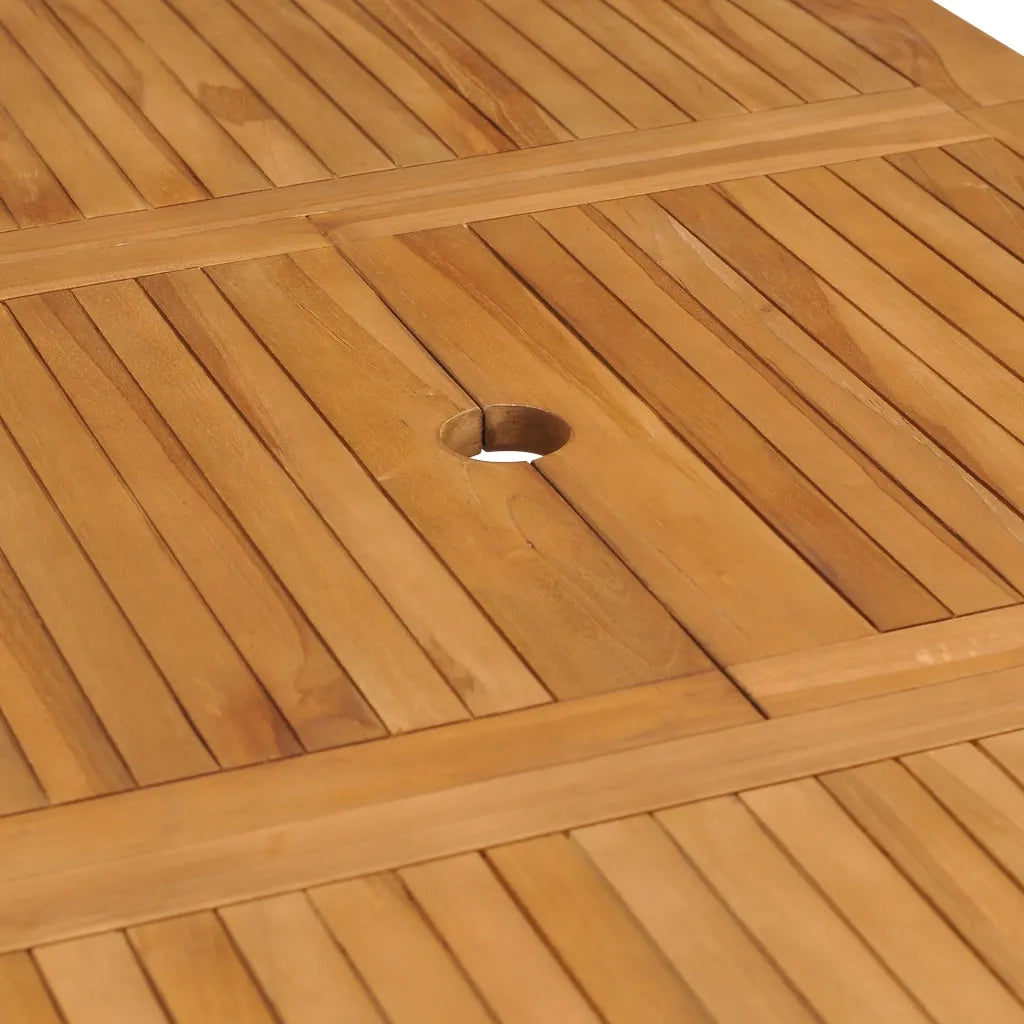 Tavolo da Giardino Estensibile (110-160)x80x75 cm Massello Teak cod mxl 41811