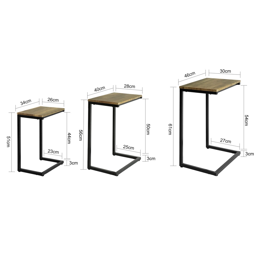 Set da 3 tavolini Tavolino impilabile Tavolino da Divano,Tavolini da soggiorno,FBT102-F