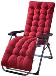 Cuscino per chaise longue in polyester - 170x53x8CM - con cinturini di fissaggio - design moderno