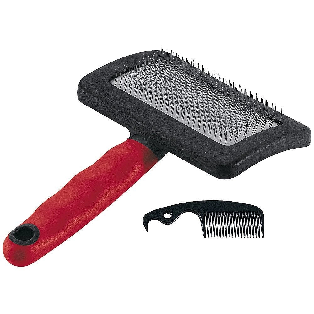 Trade Shop - Spazzola Pettine Peli Per Cane Gatto Casa Cardatore Rimuove Pelo -