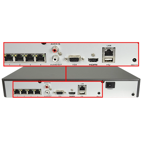 Hikvision HiWatch HWN-2104MH-4P Videoregistratore Nvr 4 Canali IP PoE 4k 4 Mpx P2P Cloud