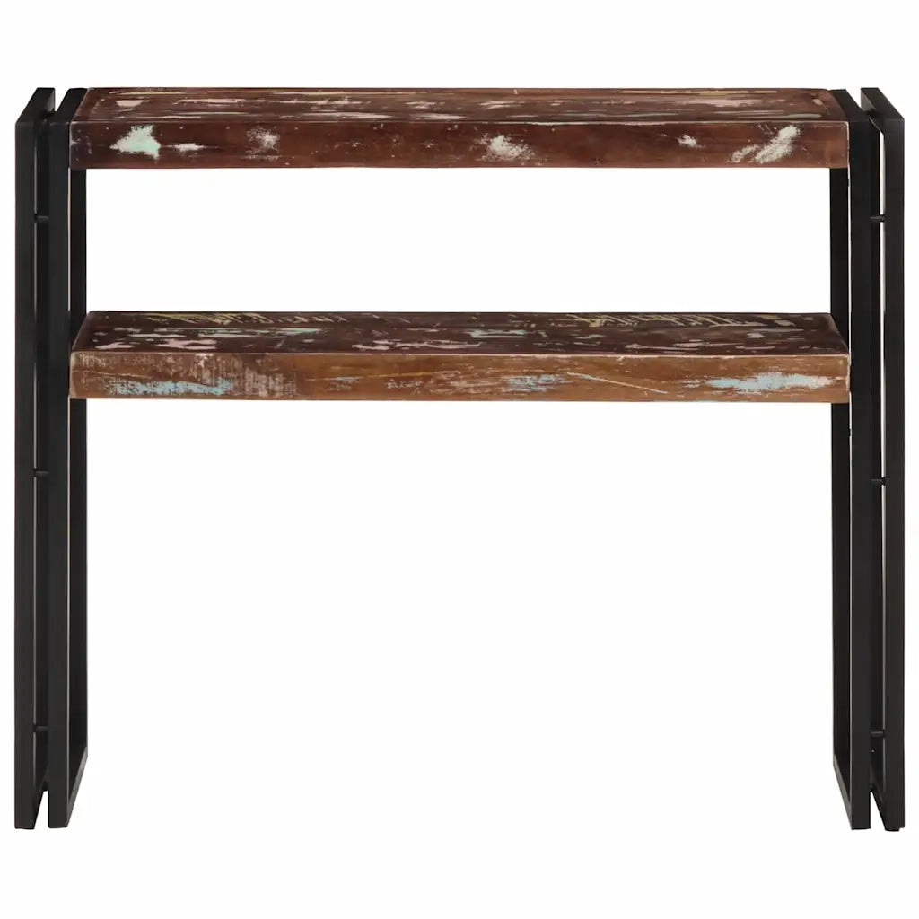 Tavolo Consolle 90x30x75 cm in Legno Massello di Recupero cod mxl 21342