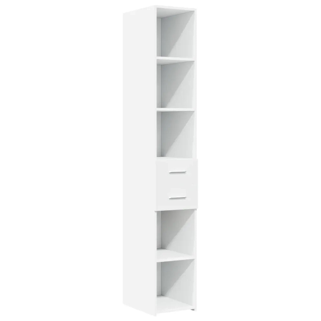 Mobile Sottile Bianco 30x42,5x225 cm in Truciolato CFW3892767