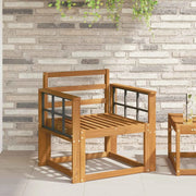 Bracciolo 2 pz Naturale 60 x 6 x 61 cm Legno di Acacia Massello 900515