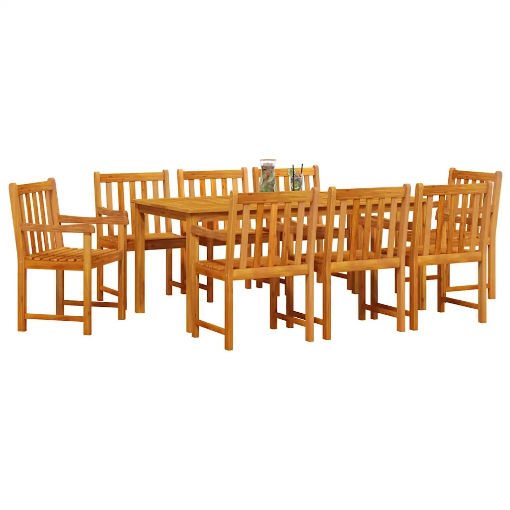 Set da Pranzo per Giardino 9 pcs Marrone 3375648