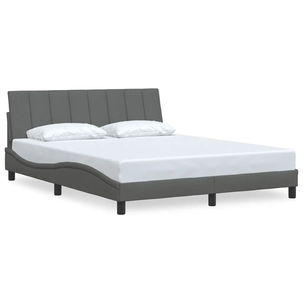 Giroletto senza Materasso Hanko Grigio Scuro 160x200 cm Tessuto