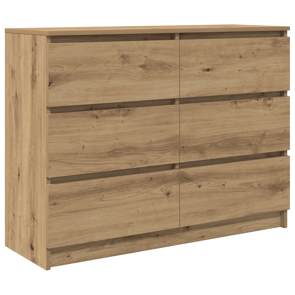 Credenza-Buffet-Armadio da cucina Rovere Artigianale 100x35x76 cm in Legno Multistrato