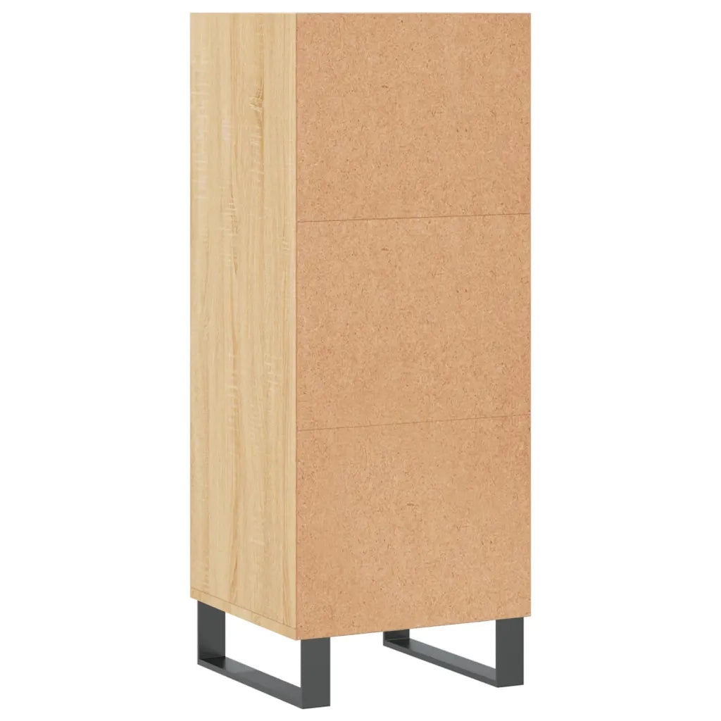Credenza | Madia | Buffet da pranzo | Armadio da pranzo Rovere Sonoma 34,5x32,5x90 cm in Legno Multistrato
