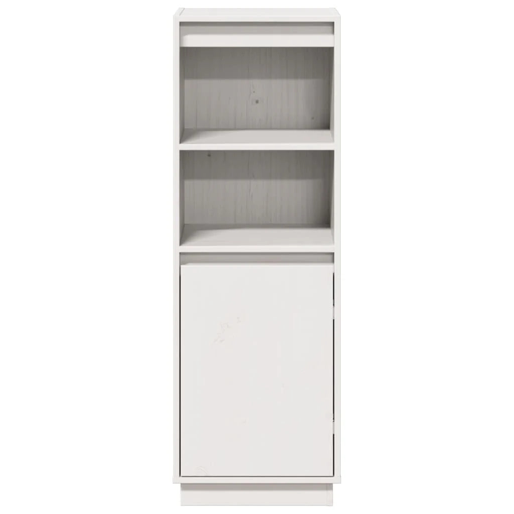 Buffet credenza cassettiera armadio mobile contenitore organizer cucina soggiorno salotto alto 37 x 34 x 110 cm legno massello di pino bianco 02_0032441