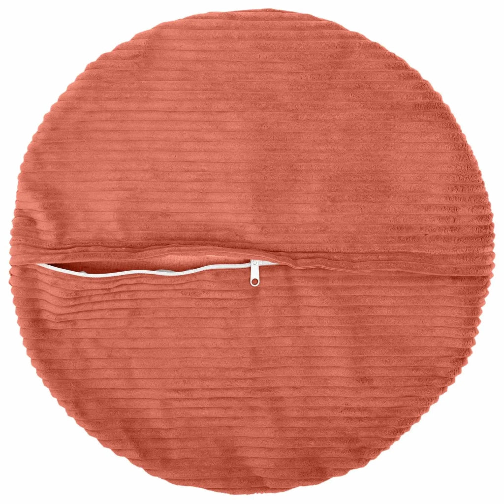 Federa 6 pcs HEERLEN Rosso Arancio Ø 60 cm corduroy 922926