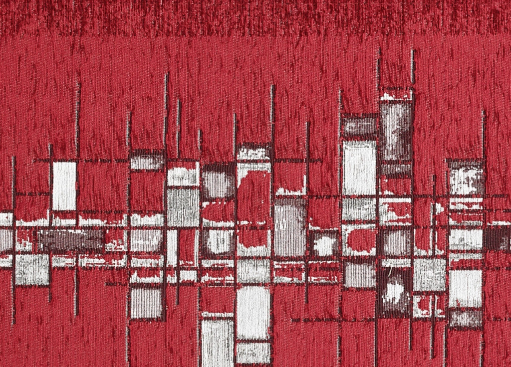 Tappeto Passatoia Cucina Corsia Retro Antiscivolo Disegno Pixel By Suardi - 55x190 - Rosso