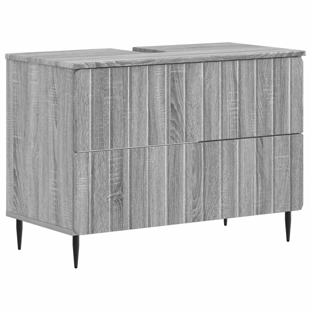 Armadio per Lavabo da Bagno ZWOLLE Sonoma grigio 896361