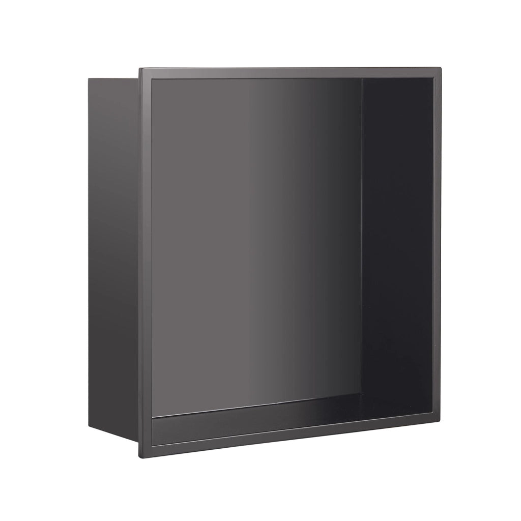 Nicchia da parete incassata 32x10x32H cm in acciaio inox AISI 304 Gedy serie GUEST - Nero Matt
