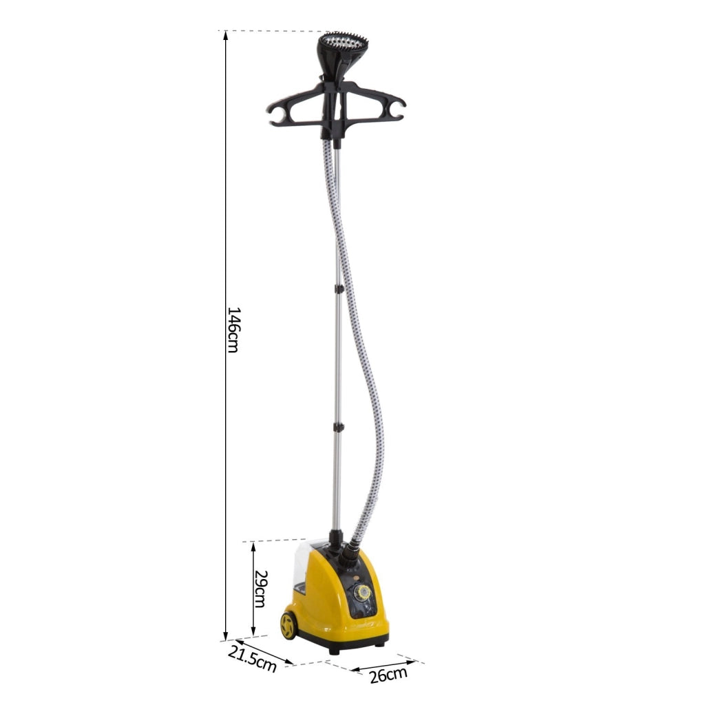 Centro di Stiro Verticale a Vapore ¨C zephmum ¨C Giallo 26x21,5x146 cm
