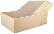 Pacco di 5 scatole per gatto, scatole per gatto in cartone da golf, riciclabile, scatola per gatto 43 x 25,4 x 12,7 cm, scatola per gatto a doppia faccia, palo per gatto per dormire, giocare e grattare