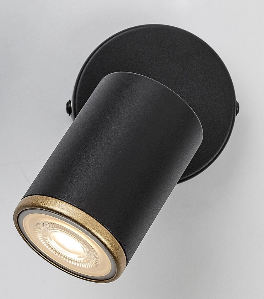 Faretto soffitto/parete Nolie 1xGU10 nero oro Rabalux