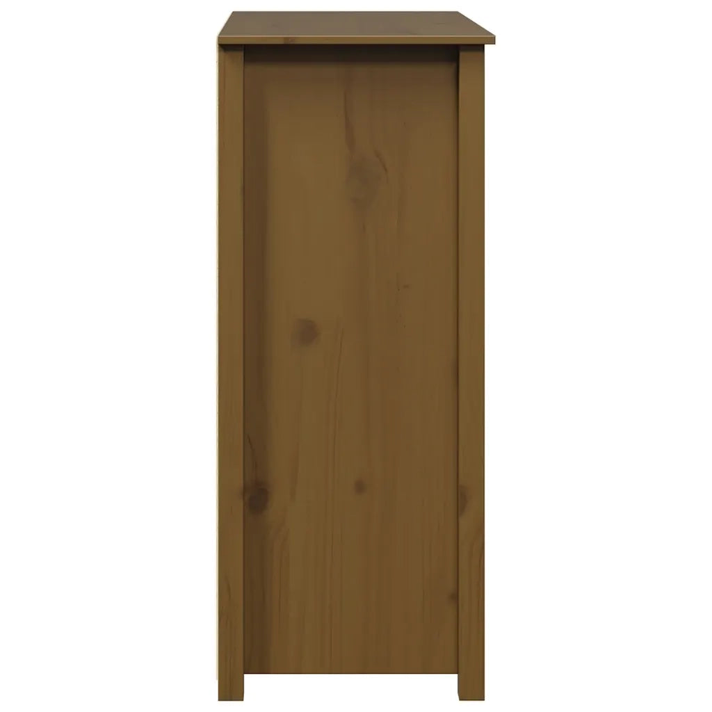 Credenza Marrone Ambra 83x41,5x100 cm in Legno Massello di Pino