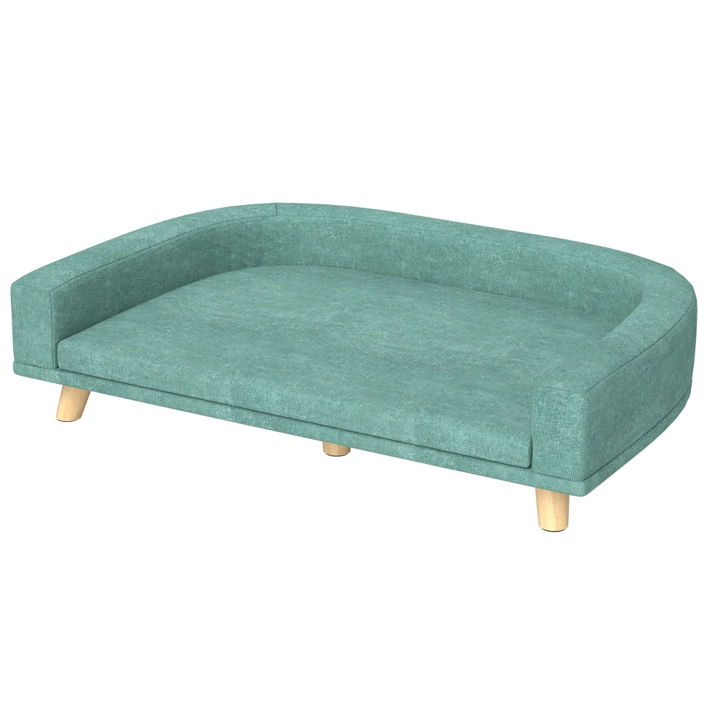 Letto per Cani - Zephmum - Legno, Verde, 98x67x25