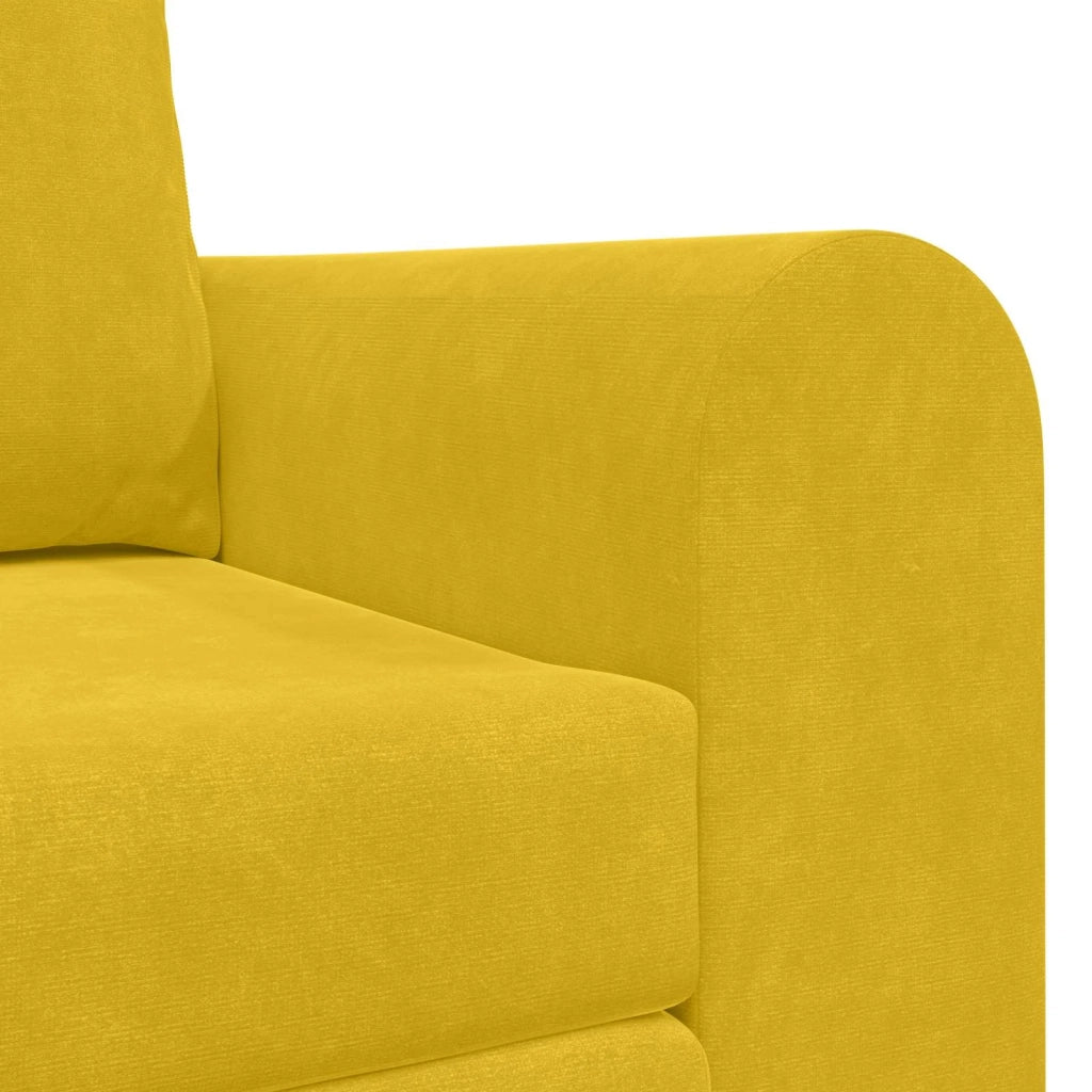 Divano letto Giallo 148 x 71 x 83 cm Velluto 4106689