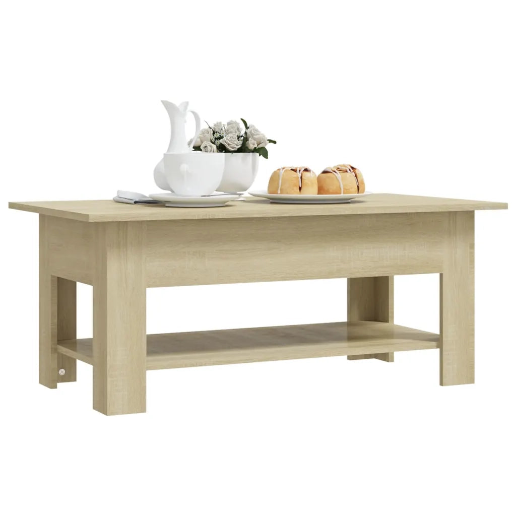 Tavolino da Salotto Rovere Sonoma 102x55x42 cm in Truciolato cod mxl 29750