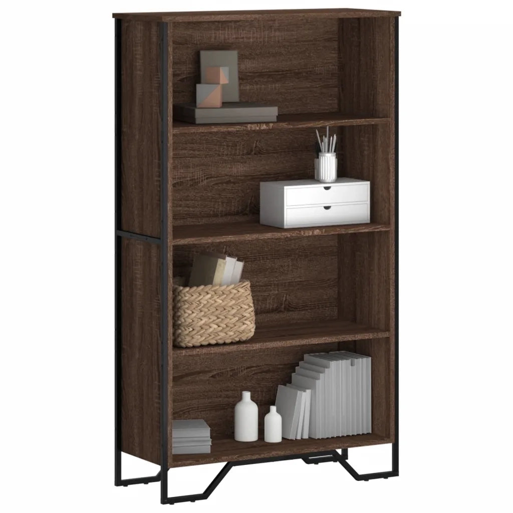 vidaXL Libreria Rovere Marrone 80x31x137,5 cm in Legno Multistrato