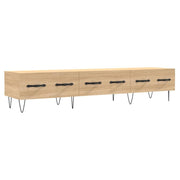 Mobile TV multimediale mensola TV credenza TV sala da pranzo soggiorno camera da letto rovere Sonoma 150 x 36 x 30 cm legno ingegnerizzato marrone 02_0027492