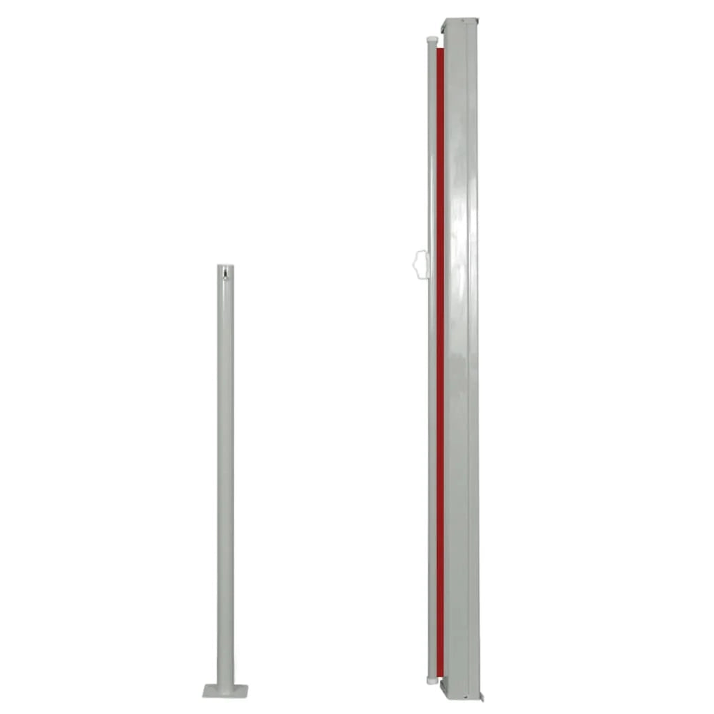 Tenda da sole laterale retrattile/schermo privacy per patio giardino terrazza balcone 140 x 300 cm rosso 02_0007092