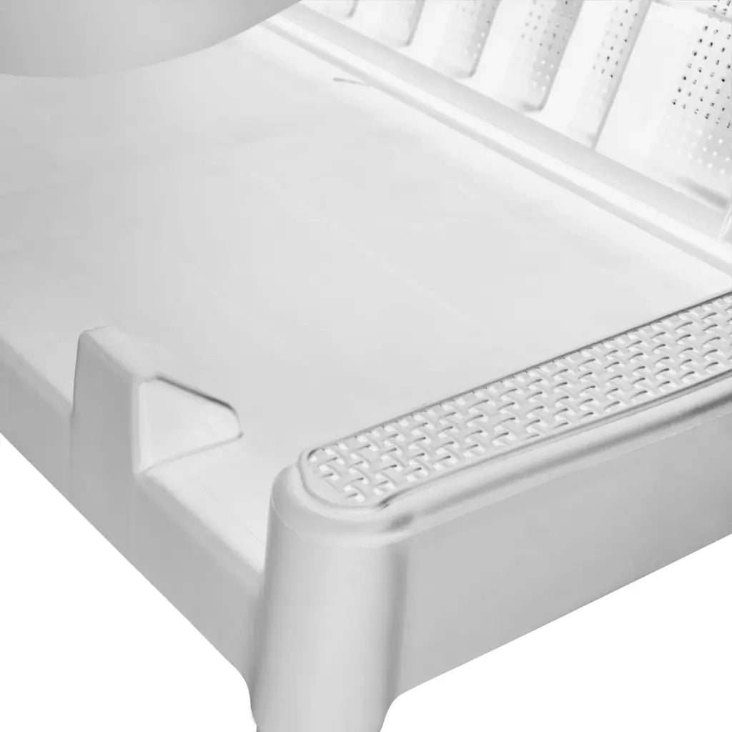 Lettino Bianco 186x60x29 cm in PP 364220