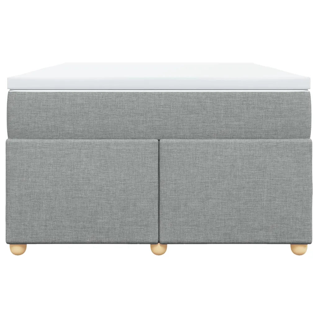 Giroletto a Molle con Materasso Grigio Chiaro 120x190cm Tessuto 3285359