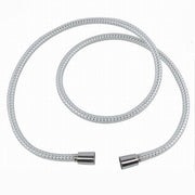 Trade Shop - Laccio Tubo Flessibile Doccia Biflex Cromo Bianco Universale Lungo 1.5 Mt 87302 -