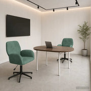 Sedie da scrivania girevoli 2 pz 54 x 55 x 90 cm Verde Mare 3428328