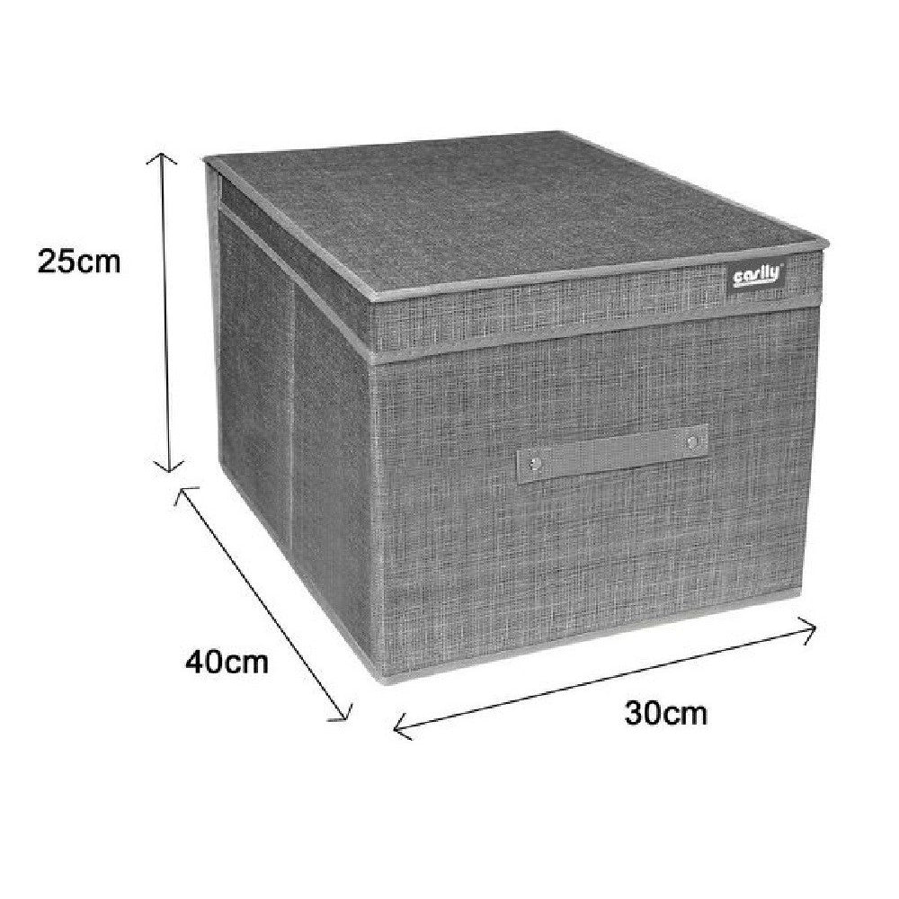 Trade Shop - Box Scatola Salvaspazio Portatutto Contenitore Organizer 25 X 40 X 30 Cm 69694 -