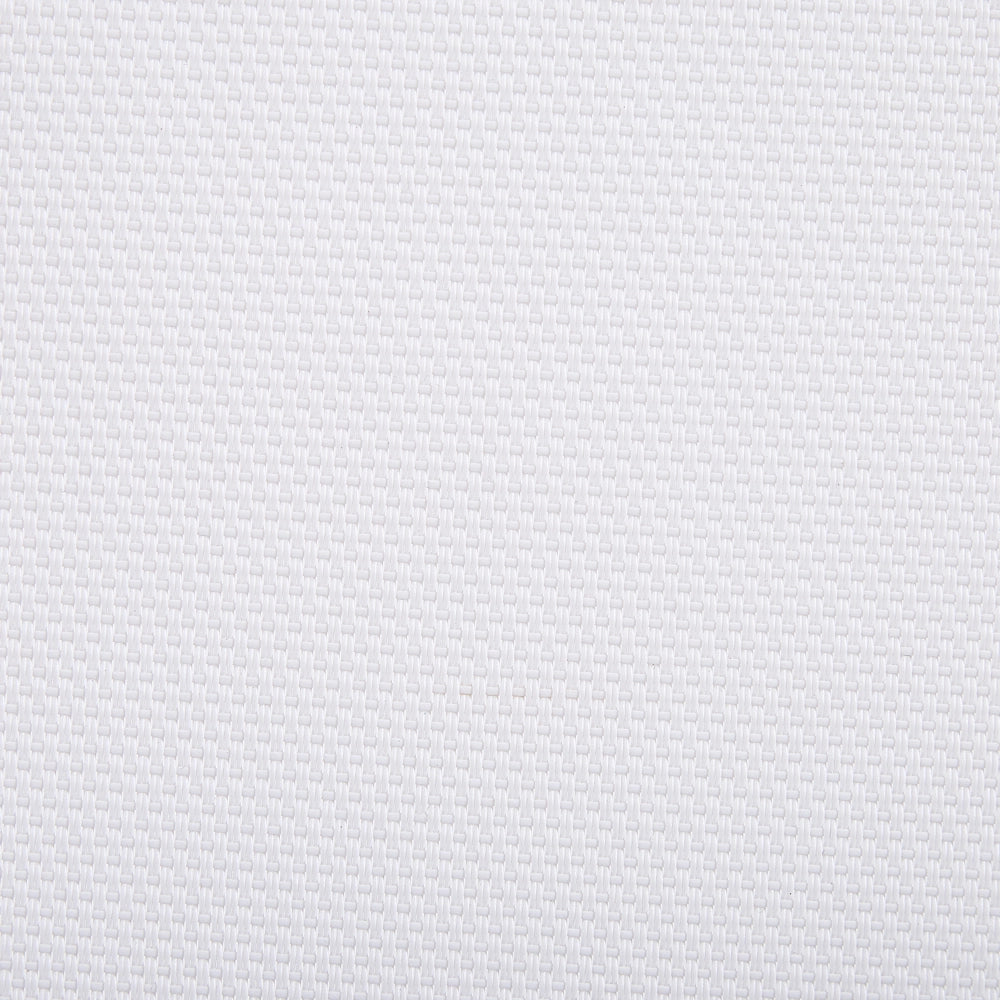 Lettino prendisole da giardino Sedile sintetico bianco Struttura in alluminio 198 x 61 cm Schienale reclinabile regolabile con ruote Patio