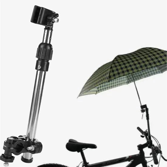 Paraplu per Bicicletta con Montaggio allungabile per lettini, carrozzine, passeggini, rollatori